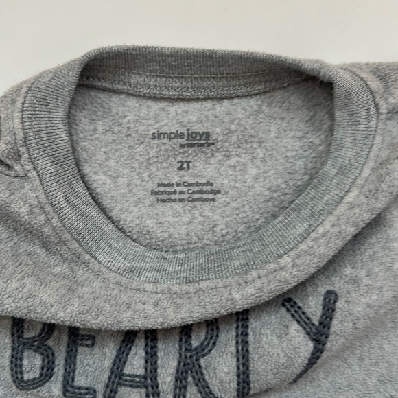 Simple Joys. 2T Fleece Pajama Set - Polar Bear - Picture 5 of 5